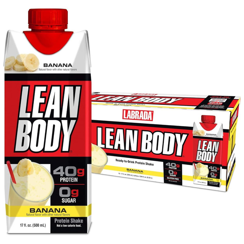 Labrada Lean Body Protein Shake RTD RTD Labrada Size: 12 Cartons Flavor: Banana