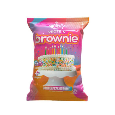 Alpha Prime Protein Brownie Bites Healthy Snacks Alpha Prime Size: 12 Packs Flavor: Glazed Birthday Cake Blondie