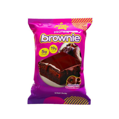 Alpha Prime Protein Brownie Bites Healthy Snacks Alpha Prime Size: 12 Packs Flavor: Glazed Chocolate Donut