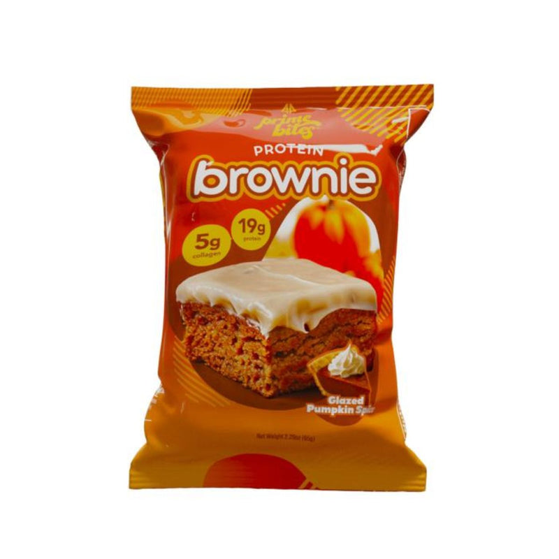 Alpha Prime Protein Brownie Bites Healthy Snacks Alpha Prime Size: 12 Packs Flavor: Glazed Pumpkin Spice