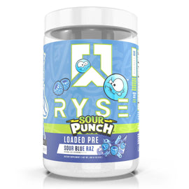 RYSE Sour Punch™ Loaded Pre Pre-Workout RYSE Size: 30 Scoops Flavor: Sour Blue Razz