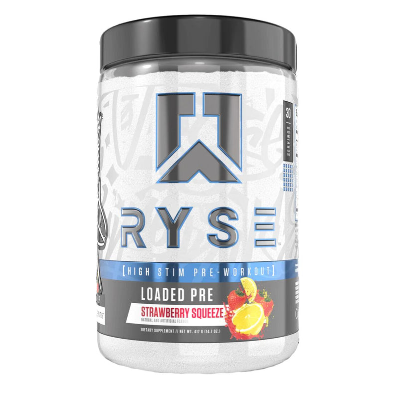 RYSE Loaded Pre-Workout Pre-Workout RYSE Size: 30 Servings Flavor: Strawberry Squeeze