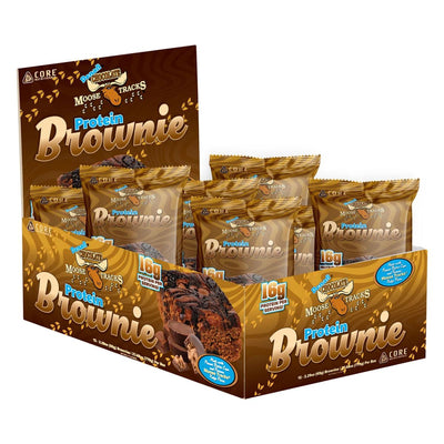 Core Nutritionals Moose Tracks Brownies Healthy Snacks Core Nutritionals Size: 12 Packs Flavor: Chocolate Brownie