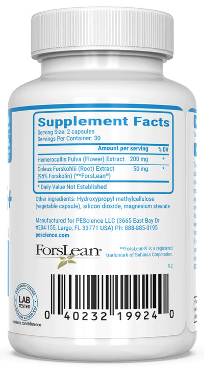 Forskolin-95 Single Ingredient PEScience Size: 60 Capsules