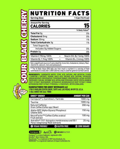 #nutrition facts_12 Cans / Warheads™ Sour Black Cherry