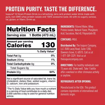 #nutrition facts_12 Bottles / Alpine Punch