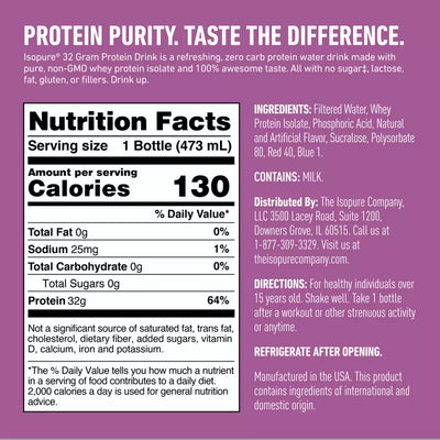 #nutrition facts_12 Bottles / Grape Frost