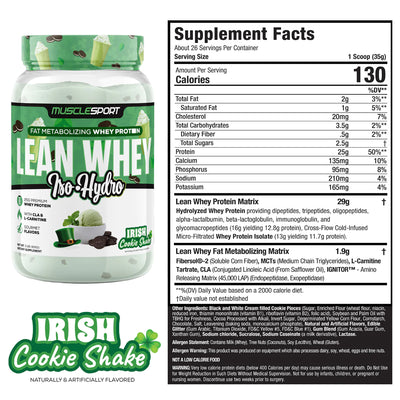 #nutrition facts_2 Lbs. / Irish Cookie Shake