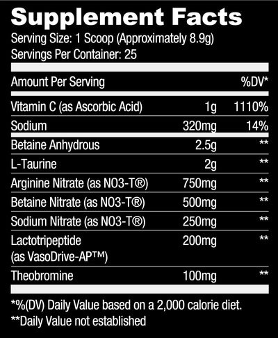 #nutrition facts_25 Servings / Unflavored