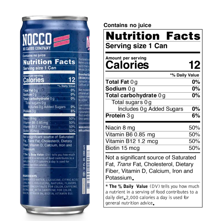 Shop NOCCO BCAA Drink, Sugar Free Energy