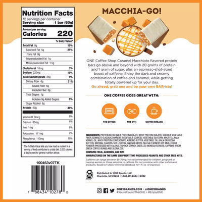 #nutrition facts_12 Bars / Caramel Macchiato