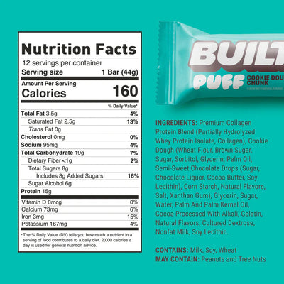 #nutrition facts_12 Pack / Cookie Dough