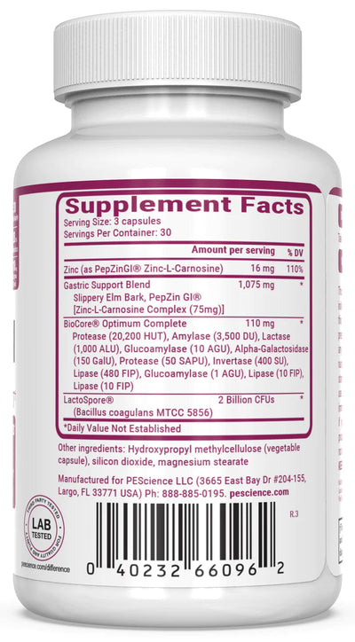 Symbiont GI Support Vitamins PEScience Size: 90 Capsules