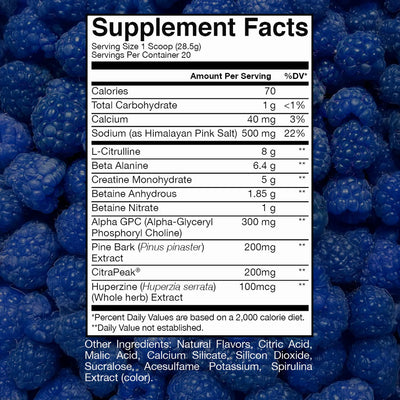 #nutrition facts_20 Servings / Blue Raspberry