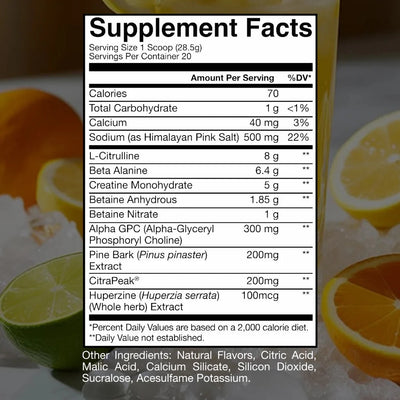 #nutrition facts_20 Servings / Champion Mentality