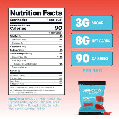 #nutrition facts_6 bags / Wunderlicious Whales