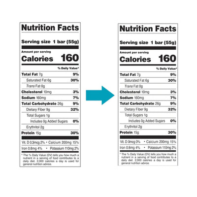 #nutrition facts_12 Bars / Chocolate Coconut