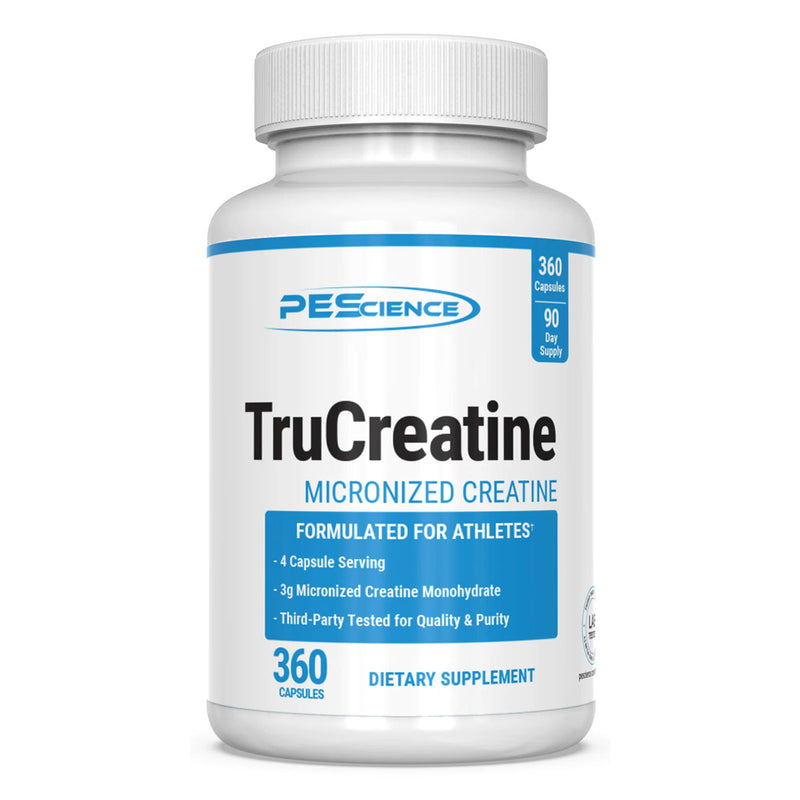 PES Tru Creatine Plus Creatine PEScience Size: 360 Capsules (90 day supply) Flavor: Unflavored