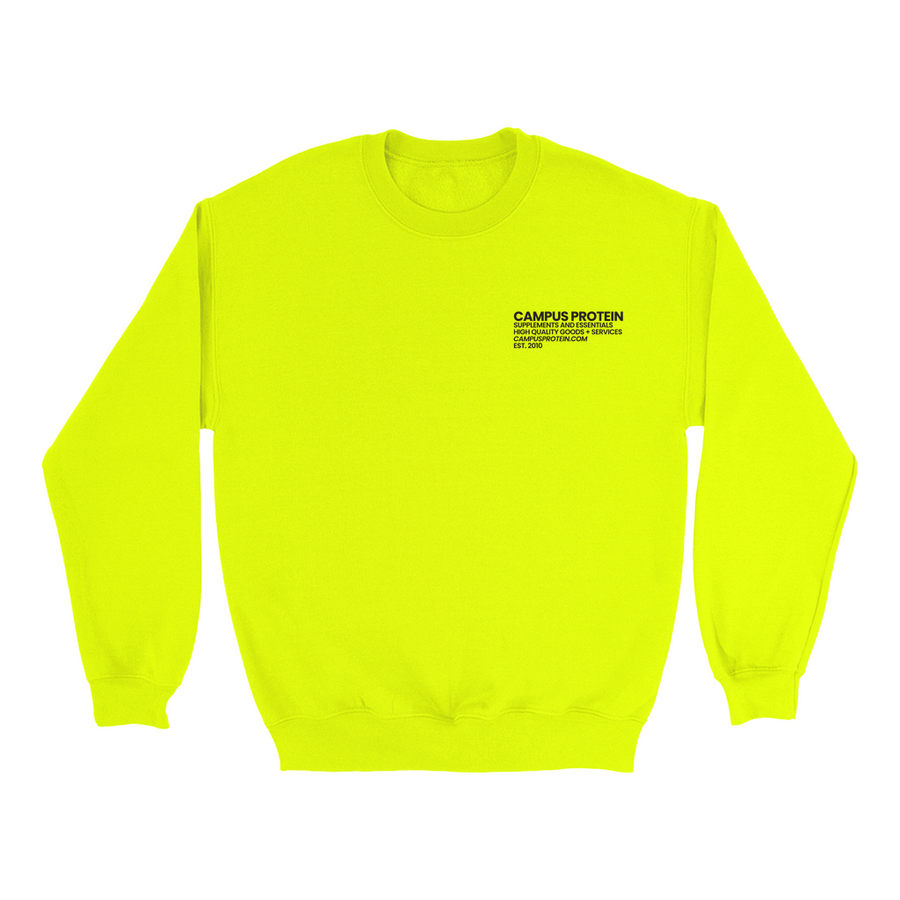 Inner Circle Sweatshirt Apparel & Accessories CampusProtein.com Colors: Safety Green Sizes: Small (S)