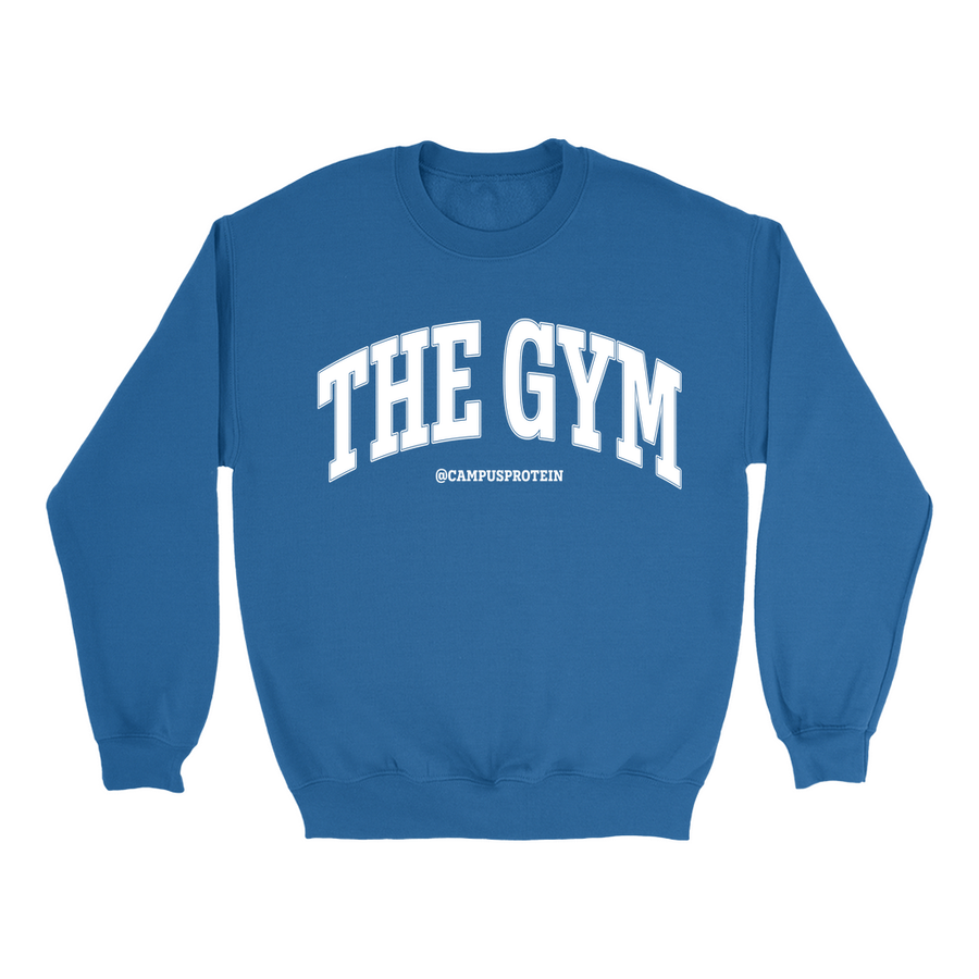 the gym sweatshirt Apparel & Accessories CampusProtein.com Colors: White, Black, Royal, Sport Grey Sizes: Small (S), Medium (M), Large (L), Extra Large (XL), XXL (2XL)