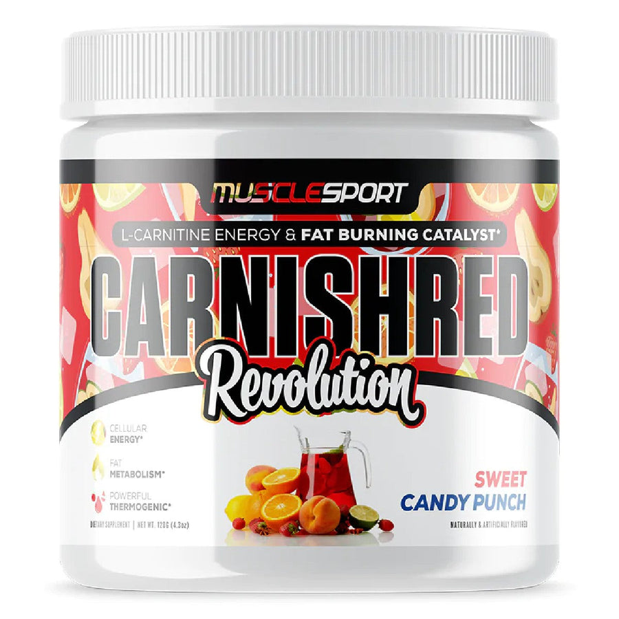 Musclesport CarniShred™ Non Stim Fat Burner - Workout Catalyst Musclesport Size: 60 Servings Flavor: Sweet Candy Punch