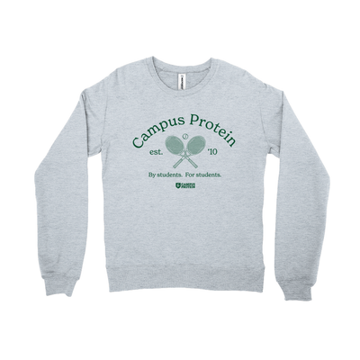 CP Academy Crewneck Apparel & Accessories CampusProtein.com Colors: Grey Heather Sizes: Small (S)