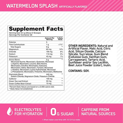 #nutrition facts_30 Servings / Watermelon Splash