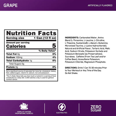 #nutrition facts_12 Cans / Grape Candy