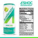 A-Shoc Accelerator Fat Burner Energy Drink Energy Drink Adrenaline Shoc Size: Case (12 Cans) Flavor: Cherry Limeade, Island Guava, Orange Mango, Kiwi Lime