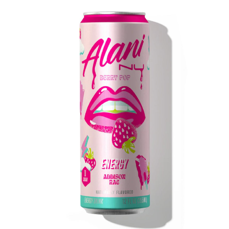 Alani Nu Energy Drinks Energy Drink Alani Nu Size: 12 Cans Flavor: Berry Pop (Addison Rae Edition)