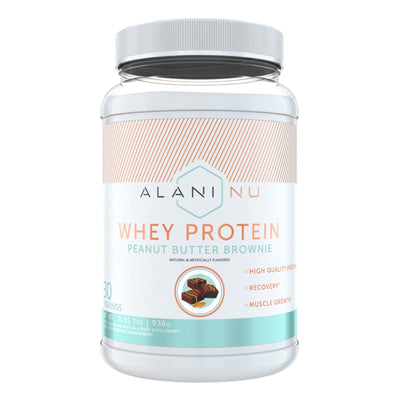 Alani Nu Whey Protein Powder Protein Alani Nu Size: 30 Servings Flavor: Peanut Butter Brownie