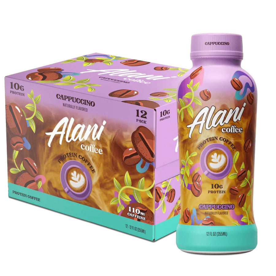 Alani Nu Coffee Protein Shakes RTD Alani Nu Size: 12 Pack Flavor: Cappuccino
