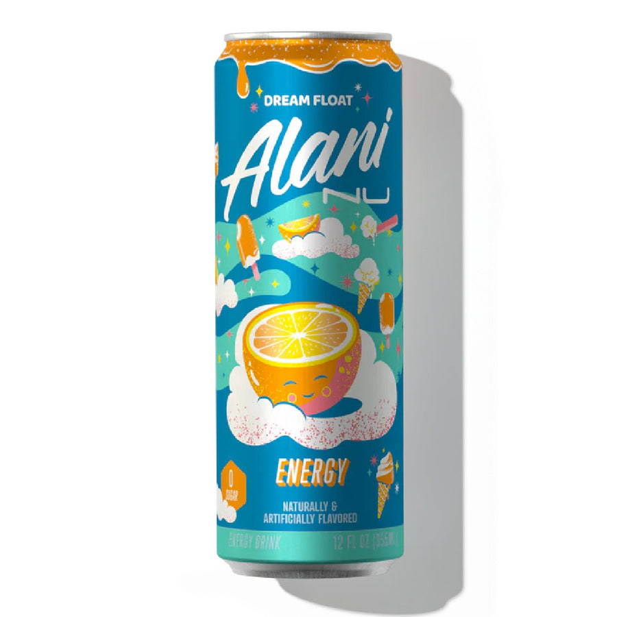 Alani Nu Energy Drinks Energy Drink Alani Nu Size: 12 Cans Flavor: Dream Float (Orange Creamsicle)