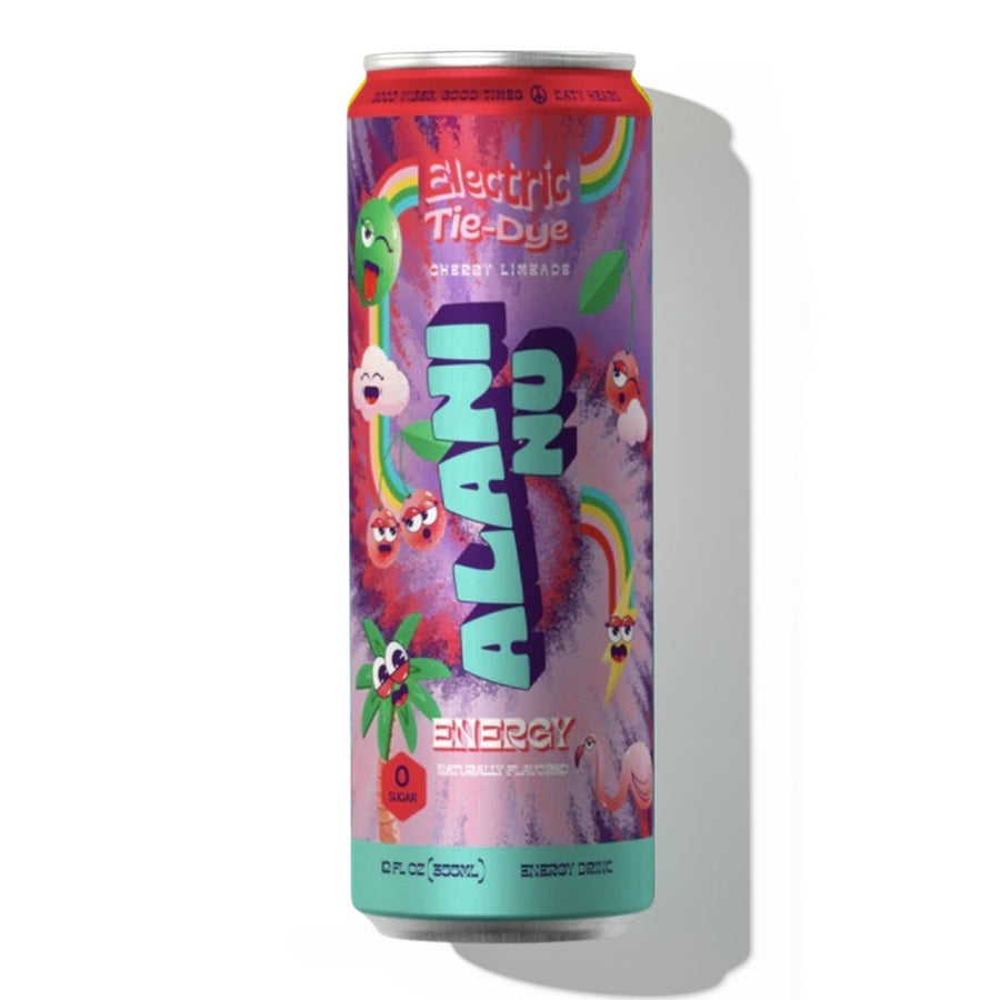 Alani Nu Energy Drinks Energy Drink Alani Nu Size: 12 Cans Flavor: Electric Tie Dye (Cherry Limeade)