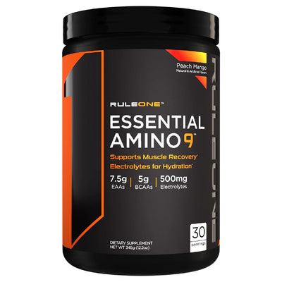 R1 Essential Amino 9 Aminos Rule One Size: 30 Servings Flavor: Peach Mango