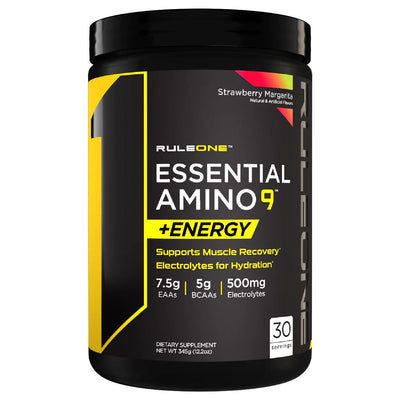 R1 Essential Amino 9 + Energy Aminos Rule One Size: 30 Servings Flavor: Strawberry Margarita
