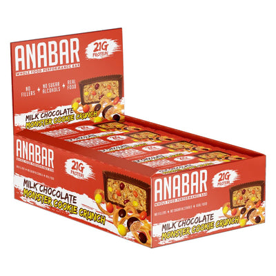 Anabar Healthy Snacks Final Boss Size: 12 Bars Flavor: Milk Chocolate Monster Cookie Crunch