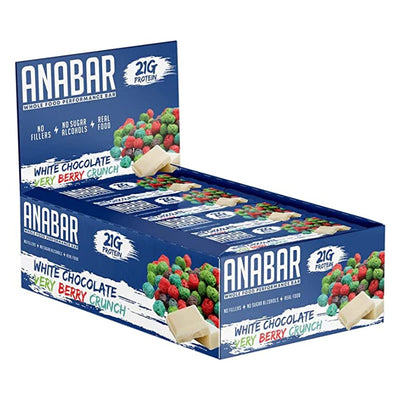 Anabar Healthy Snacks Final Boss Size: 12 Bars Flavor: White Chocolate Very Berry Crunch