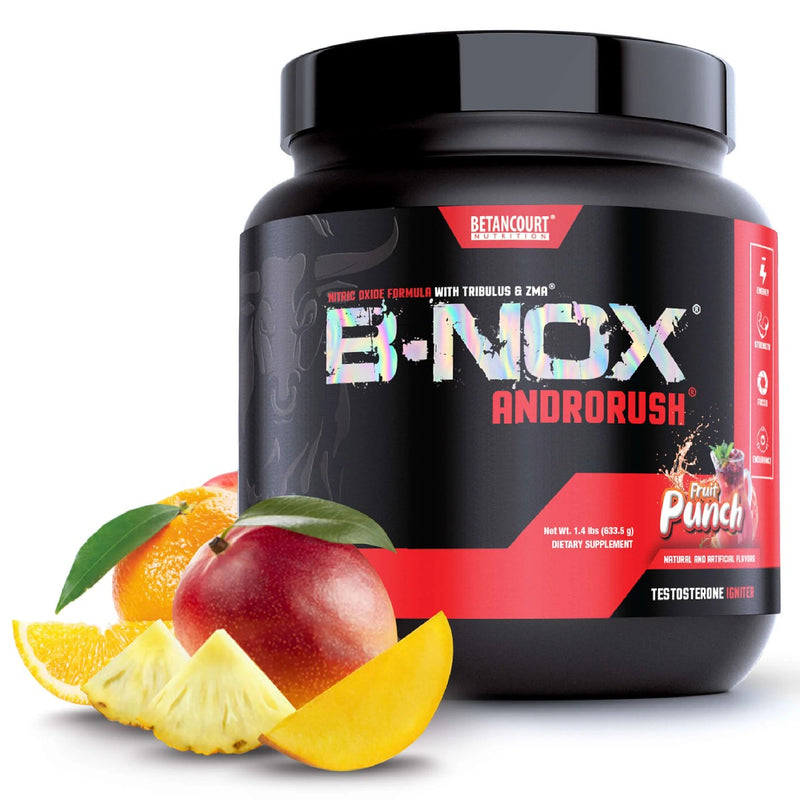 Betancourt B-Nox Androrush Pre Workout Pre-Workout Betancourt Nutrition Size: 35 Servings Flavor: Fruit Punch