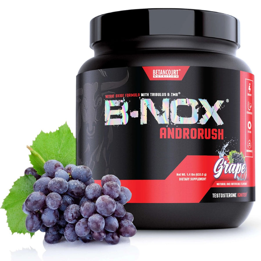 Betancourt B-Nox Androrush Pre Workout Pre-Workout Betancourt Nutrition Size: 35 Servings Flavor: Grape