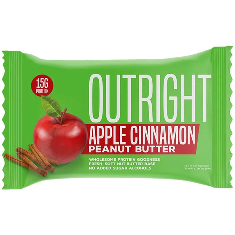 MTS OUTRIGHT Whole Food Protein Bar Apple Cinnamon Peanut Butter