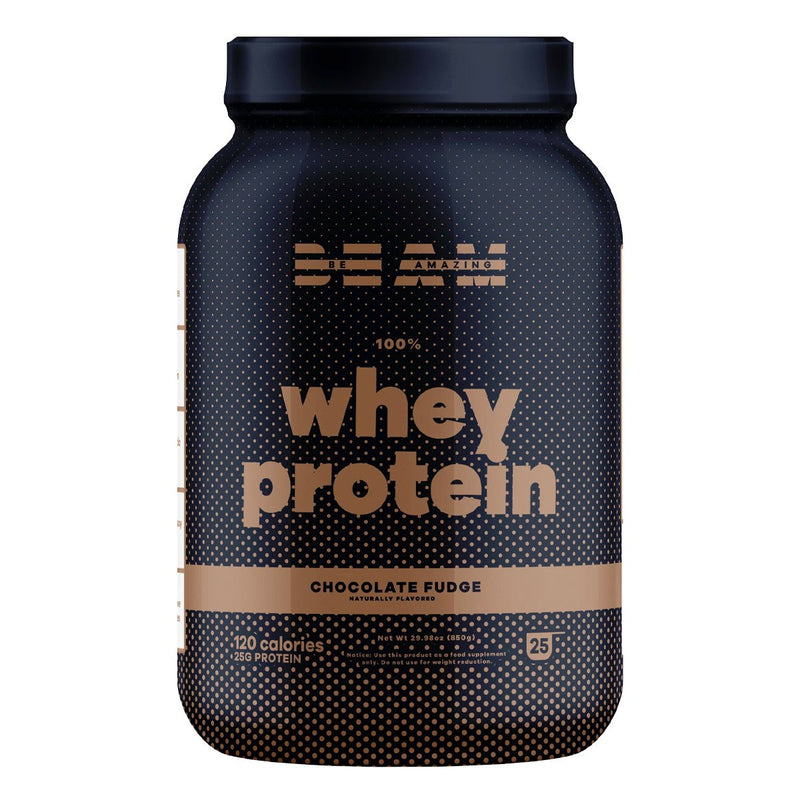 BEAM whey protein isolate Protein BEAM: Be Amazing Size: 2 Lbs. Flavor: Chocolate Fudge