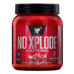 N.O.-Xplode Pre-Workout BSN Size: 30 Servings, 60 Servings Flavor: Grape, Blue Raz, Fruit Punch, Green Apple, Watermelon, Scorched Cherry, Pineapple Vice