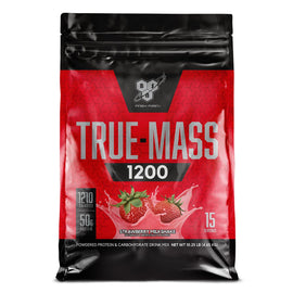 True Mass 1200 Mass Gainers BSN Size: 10 Lbs. Flavor: Strawberry Milkshake