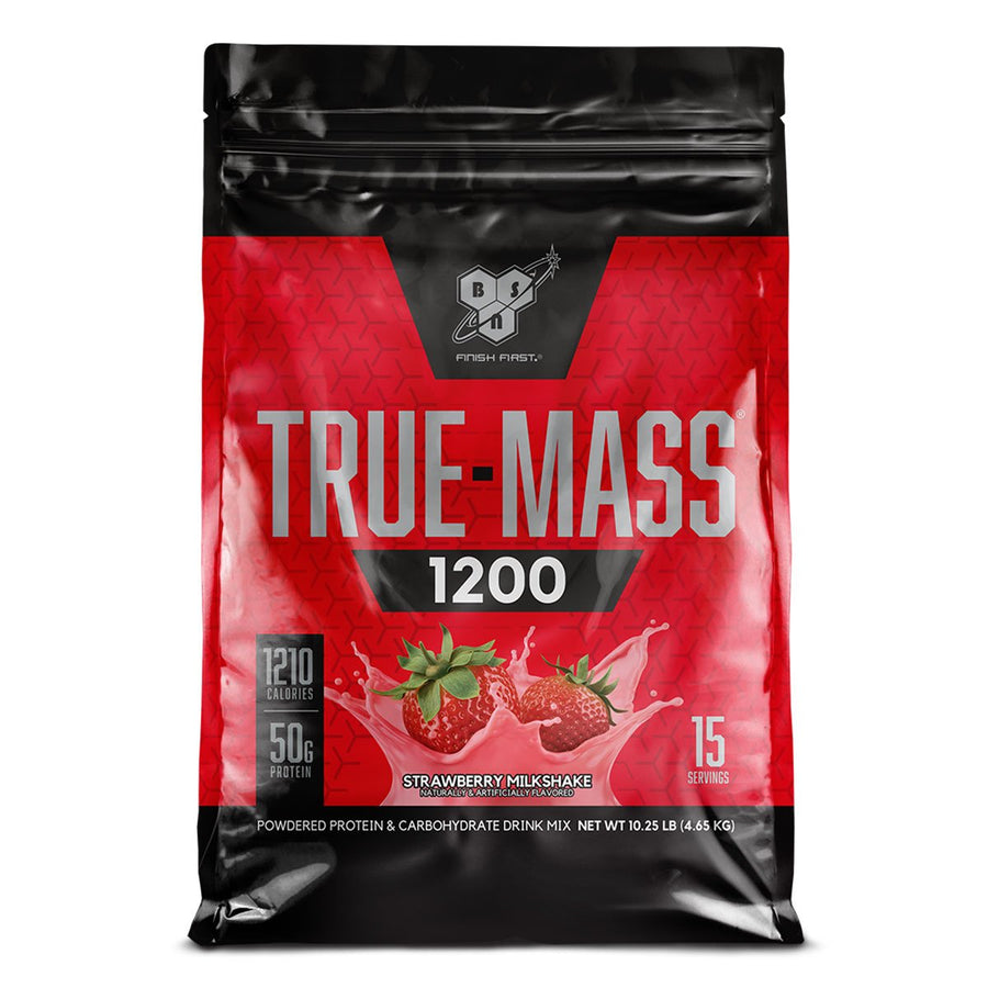 True Mass 1200 Mass Gainers BSN Size: 10 Lbs. Flavor: Strawberry Milkshake