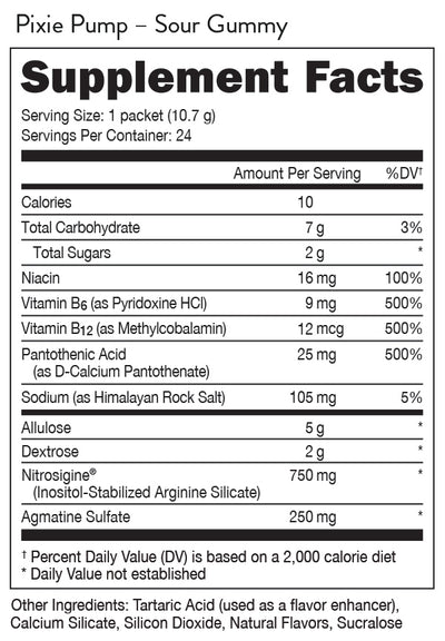 #nutrition facts_24 Pack / Sour Gummy