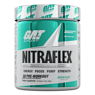 Nitraflex Pre Workout Pre-Workout GAT Size: 30 Servings Flavor: Beach Blast