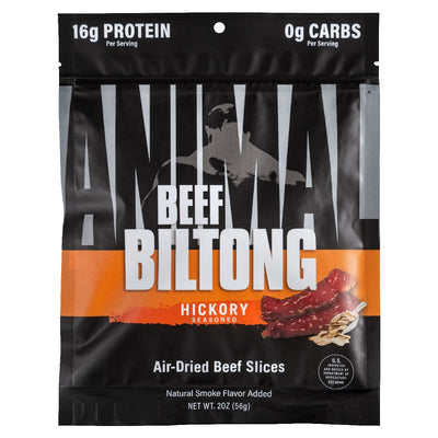 ANIMAL Beef Biltong Protein Food ANIMAL Size: 2 OZ Flavor: Hickory Seasoned