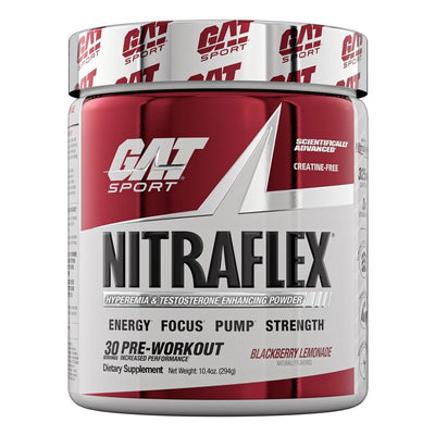 GAT Sport Nitraflex Pre Workout Powder Blackberry Lemonade