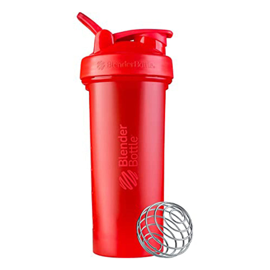 BlenderBottle Classic V2 Shaker Cup shaker bottle Blender Bottle Size: 28oz Color: Red
